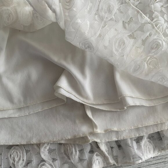 Vintage Y2k Babydoll Sheer Mint Corset Rhinestone Strapless Mini Dress - Picture 10 of 16